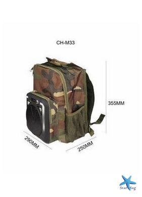 Туристичний міський рюкзак – бумбокс Оutdoor Backpack Speakers із вбудованою колонкою ∙ FM радіо ∙ USB ∙ Bluetooth