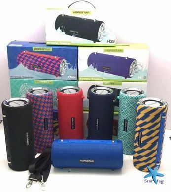 Портативная влагозащищенная стерео Bluetooth блютуз колонка Hopestar Bl H39 (Bluetooth, MP3, AUX, Mic) PR4