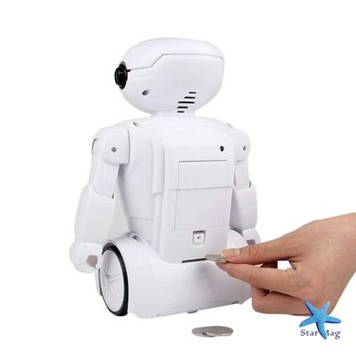 Детский робот - сейф с кодовым замком и встроенной настольной лампой 3 в 1 Robot Piggy Bank