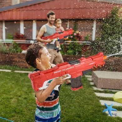 Водяной пистолет детский Combat Water Gun &bull; Аккумуляторный водный бластер с автоматическим набором воды для летних игр
