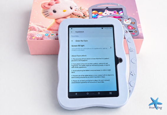 Дитячий планшет G123 Hello Kitty з Wi-Fi на Android 7 дюймів &bull; Дитячий Android планшет для ігор, навчання, мультфільмів і подарунка дівчинці