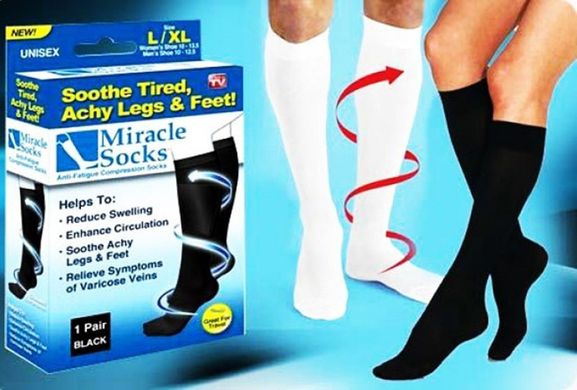 Компрессионные носки Miracle Socks с антиварикозным эффектом PR1
