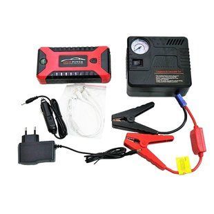 Пускозарядний пристрій JUMP STARTER JX27 WITH PUMP 99800 мАг &bull; Автомобільний стартовий блок з компресором та зарядкою