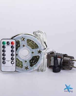 Світлодіодна USB гірлянда дріт Роса 200 LED 20 метрів &bull; Гірлянда Крапля роси для декору дому офісу та вулиці