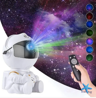 Лазерний проектор - нічник Астронавт сидить на Місяці ∙ Проекція космосу та зоряного неба
