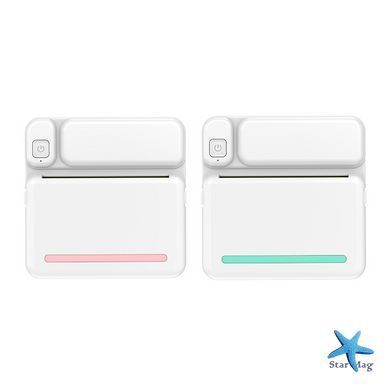 Портативний принтер моментальной печати C19 Детский беспроводной Bluetooth термопринтер для печати этикеток и наклеек