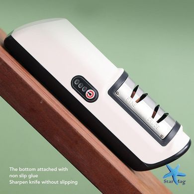 Электрическая точилка для ножей и ножниц с аккумулятором &bull; USB электрическая точилка для кухонных инструментов