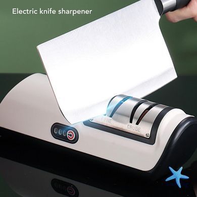 Электрическая точилка для ножей и ножниц с аккумулятором &bull; USB электрическая точилка для кухонных инструментов