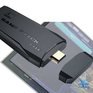Игровая приставка DATA FROG Y3 Lite Game Stick 64 ГБ с 4K HDMI &bull; Ретро консоль с 10 000 играми и 2 беспроводными джойстиками для телевизора