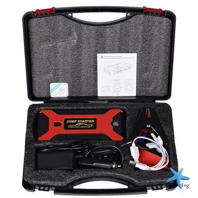 Пускозарядний пристрій JUMP STARTER JX27 WITH PUMP 99800 мАг &bull; Автомобільний стартовий блок з компресором та зарядкою