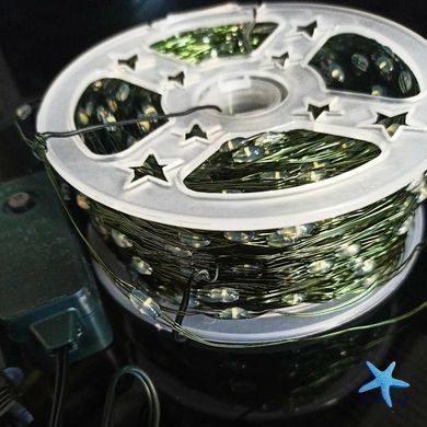 Світлодіодна USB гірлянда дріт Роса 200 LED 20 метрів &bull; Гірлянда Крапля роси для декору дому офісу та вулиці