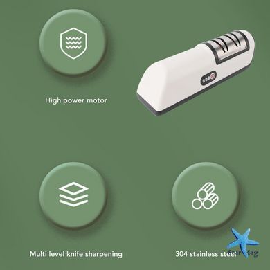 Электрическая точилка для ножей и ножниц с аккумулятором &bull; USB электрическая точилка для кухонных инструментов