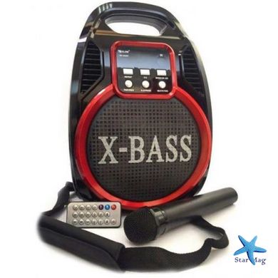 Портативная колонка Golon RX-820 Акустическая система Bluetooth + радио + микрофон + пульт + светомузыка