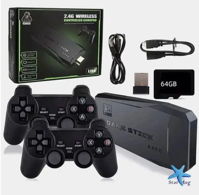 Игровая приставка DATA FROG Y3 Lite Game Stick 64 ГБ с 4K HDMI &bull; Ретро консоль с 10 000 играми и 2 беспроводными джойстиками для телевизора