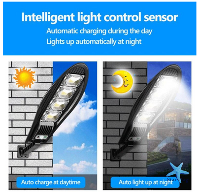 Вуличний світильник Solar Induction Street Lamp LL-004 ∙ Сонячний LED-ліхтар LL-004 з датчиком руху