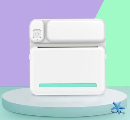 Портативний принтер моментальной печати C19 Детский беспроводной Bluetooth термопринтер для печати этикеток и наклеек