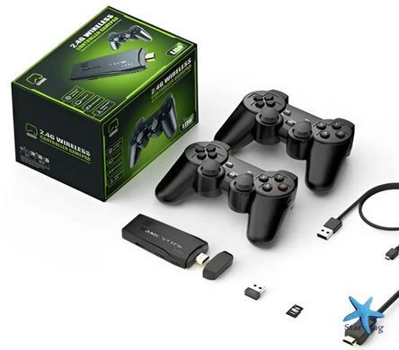 Игровая приставка DATA FROG Y3 Lite Game Stick 64 ГБ с 4K HDMI &bull; Ретро консоль с 10 000 играми и 2 беспроводными джойстиками для телевизора