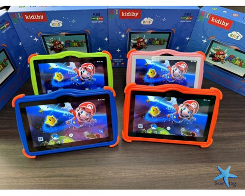 Дитячий планшет Kidiby K85 у прогумованій кришці з Wi-Fi на Android 7 дюймів &bull; Дитячий Android планшет у захисному чохлі для ігор, навчання, мультфільмів і подарунка дитині