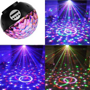 Светодиодный Диско шар с встроенной беспроводной колонкой LED Magic Ball Light mp3 CG07 PR3