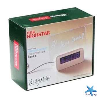 LED часы с подсветкой и доской для рисования Highstar CG10 PR4