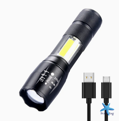 Ліхтар ручний BAILONG BL-29-T6 USB MICRO CHARGE ∙ Тактичний водонепроникний ліхтар BAILONG BL-29-T6