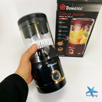 Мини-блендер Domotec MS-613 белый 250 мл 45 Вт &bull; Компактный кухонный блендер для смузи, соков, соусов и детского питания