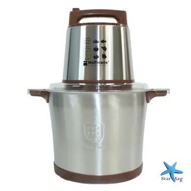 Электрический измельчитель Hoffmans 12L 4800W HM-8878 &bull; Мощный кухонный металлический чоппер
