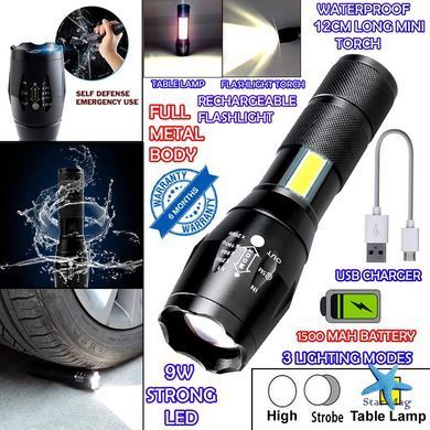 Ліхтар ручний BAILONG BL-29-T6 USB MICRO CHARGE ∙ Тактичний водонепроникний ліхтар BAILONG BL-29-T6