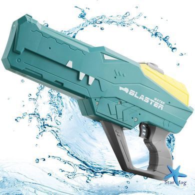 Водяний пістолет дитячий &laquo;Крокодил&raquo; Water Gun &bull; Акумуляторний водяний бластер з автоматичним набором води для літніх ігор