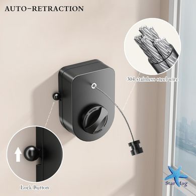 Сушка трос Wall Dryer WD-5 для білизни ∙ Надійна та зручна сушка Wall Dryer WD-5