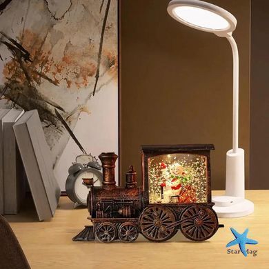 Новогодний снежный светильник-декор LED Паровоз ∙ Фонарь декоративный LED паровоз