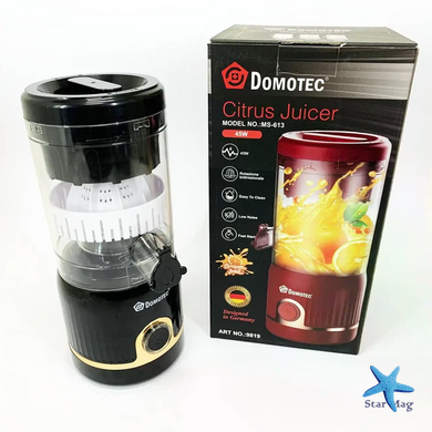 Мини-блендер Domotec MS-613 белый 250 мл 45 Вт &bull; Компактный кухонный блендер для смузи, соков, соусов и детского питания