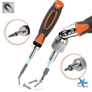 Набор отверток с трещоткой многофункциональный ручной инструмент 68 в 1 Torx RATCHET ∙ Универсальный набор ручного инструмента Torx RATCHET