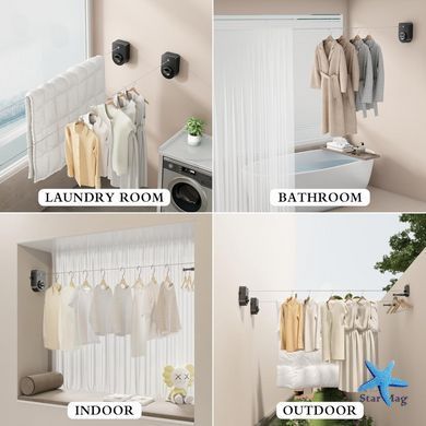 Сушка трос Wall Dryer WD-5 для білизни ∙ Надійна та зручна сушка Wall Dryer WD-5