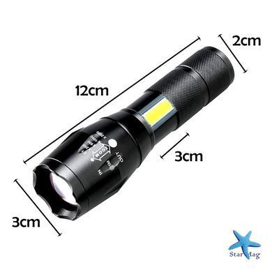 Ліхтар ручний BAILONG BL-29-T6 USB MICRO CHARGE ∙ Тактичний водонепроникний ліхтар BAILONG BL-29-T6