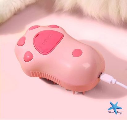 Парова щітка Cat's Paw Pet Spa для вичісування вовни з розпилювачем · USB зарядка