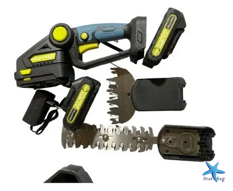 Акумуляторний кусторіз Saker Trimmer and Grass Shear 36V KRAFFTEC 2 в 1 &bull; Потужний кусторіз з акумулятором