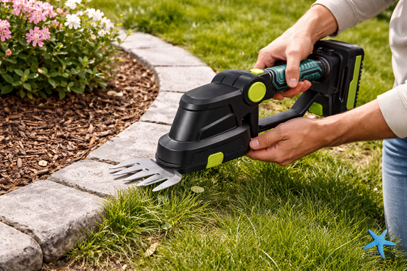 Акумуляторний кусторіз Saker Trimmer and Grass Shear 36V KRAFFTEC 2 в 1 &bull; Потужний кусторіз з акумулятором