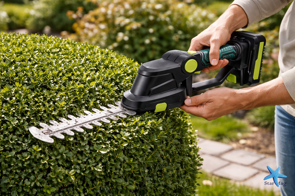 Акумуляторний кусторіз Saker Trimmer and Grass Shear 36V KRAFFTEC 2 в 1 &bull; Потужний кусторіз з акумулятором