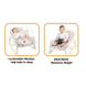 Дитячий шезлонг Happy Baby YK7007A різнокольоровий X-640 &bull; Шезлонг-гойдалка для новонароджених із вібрацією, регульованою спинкою, дугою з іграшками та ременями безпеки