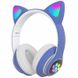 Дитячі бездротові навушники Bluetooth з LED котячими вушками котика Cat 28